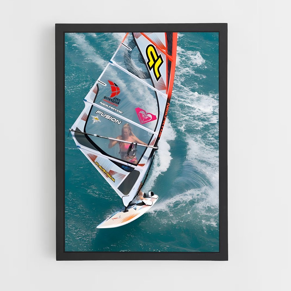 Poster Olympics windsurfing – affiche Planche à voile (vue 2)